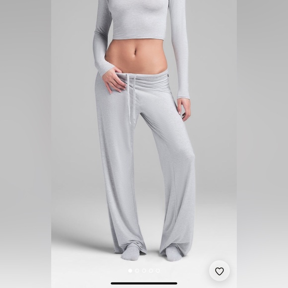 SKIMS Sleep NWT Straight Leg Pant - Gray - Picture 2 of 6